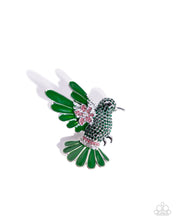 Load image into Gallery viewer, Hummingbird Heirloom - Green Brooch