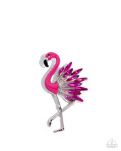 Load image into Gallery viewer, Frenetic Flamingo - Pink Brooch