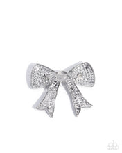 Load image into Gallery viewer, Bow Bravado - White Brooch