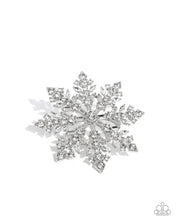Load image into Gallery viewer, Snowflake Solstice - White Brooch