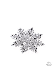 Load image into Gallery viewer, Snowflake Solstice - White Brooch