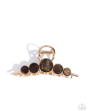 Load image into Gallery viewer, Delightful Discs - Brown Claw Clip
