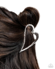 Load image into Gallery viewer, Heartfelt Hint - Silver Claw Clip

