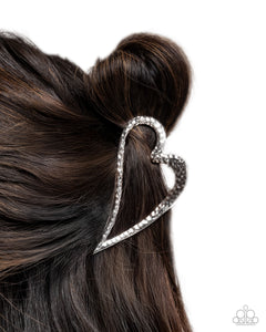 Heartfelt Hint - Silver Claw Clip