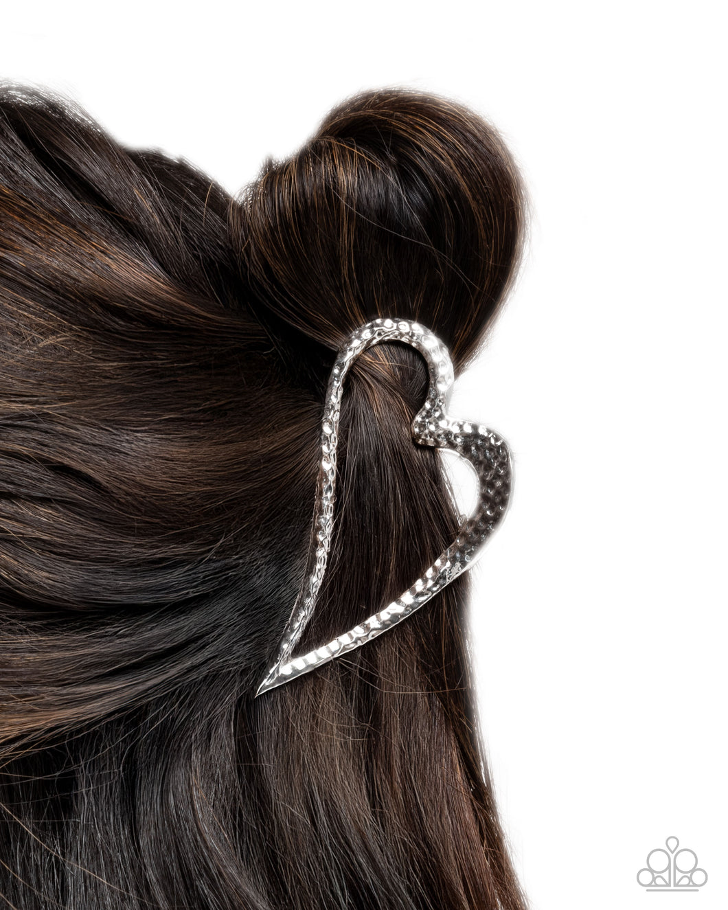 Heartfelt Hint - Silver Claw Clip