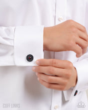 Load image into Gallery viewer, Octagonal Opulence - Red Cuff Links
