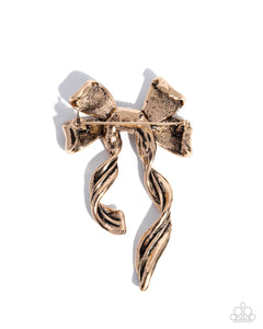 Bow Bonanza - Gold Brooch
