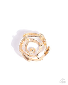 Singing Spirals - Gold Brooch