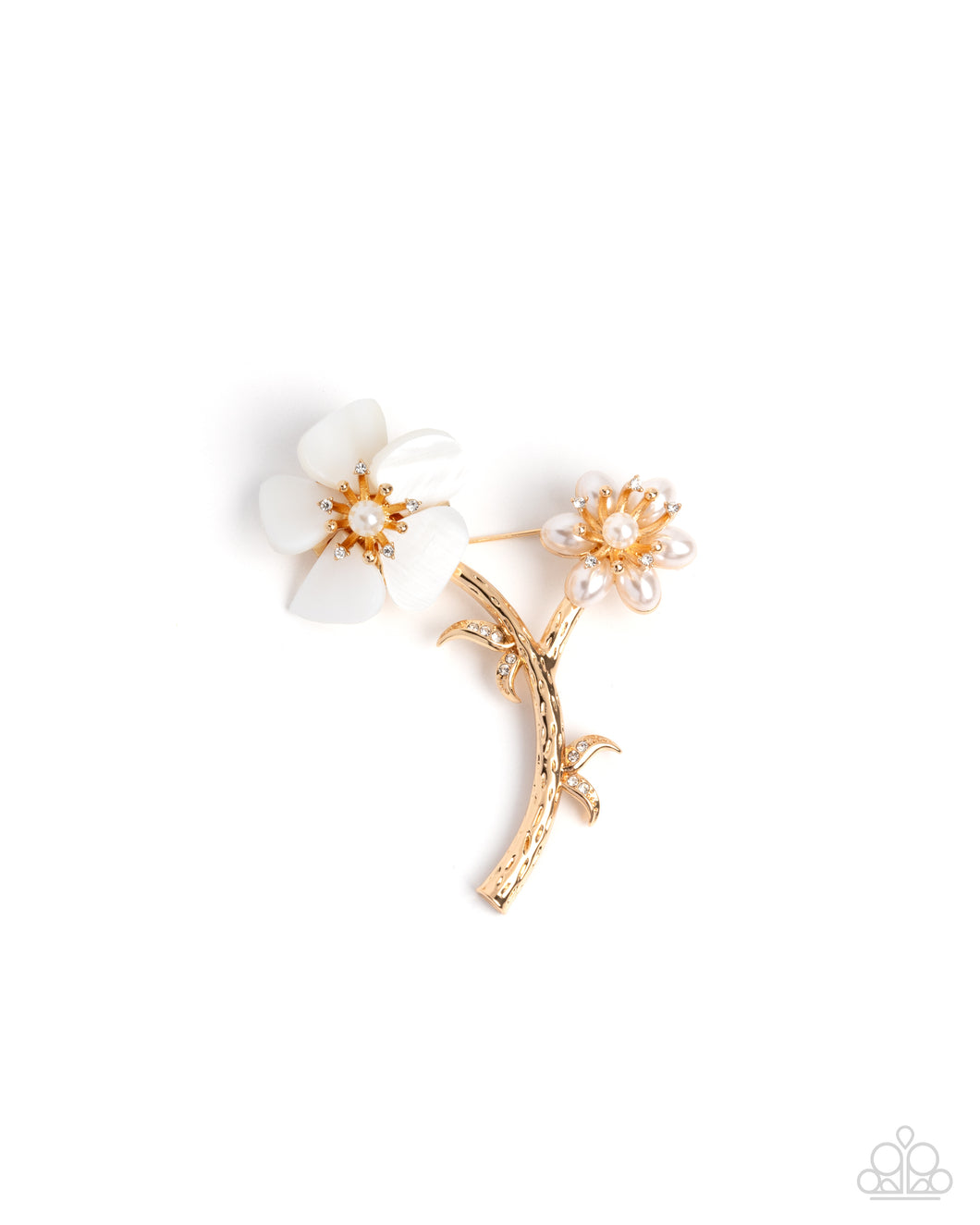 Blooming Boutonniere - Gold Brooch
