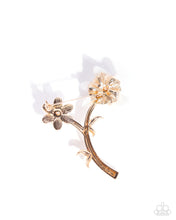 Load image into Gallery viewer, Blooming Boutonniere - Gold Brooch
