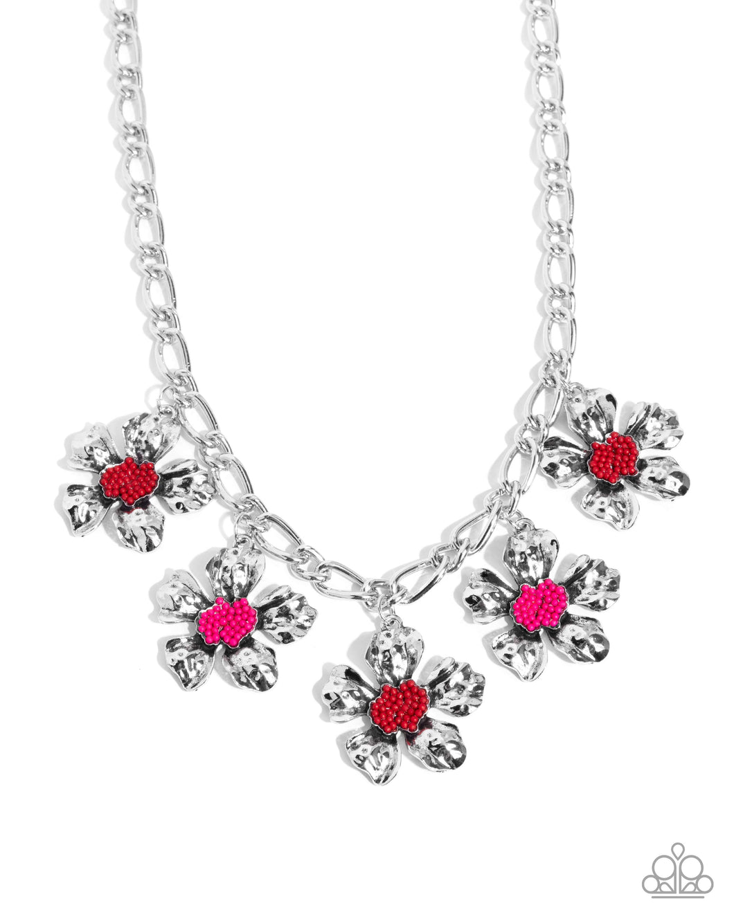 Seed Bead Statement - Red