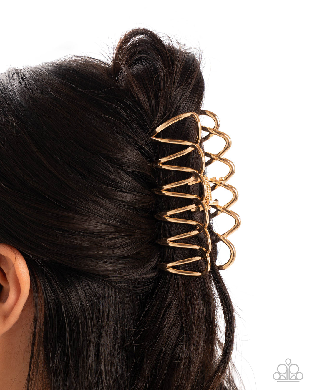 Scalloped Showstopper - Gold Claw Clip