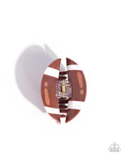 Load image into Gallery viewer, Touchdown Tale - Brown Claw Clip
