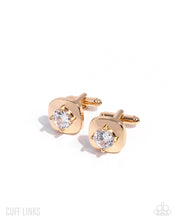 Load image into Gallery viewer, Emboldened Elegance - Gold Cuff Links
