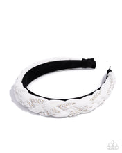Load image into Gallery viewer, Elevated Effort - White Headband
