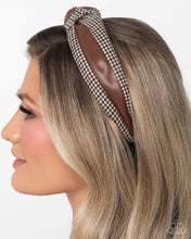 Load image into Gallery viewer, Houndstooth Haute - Brown Headband

