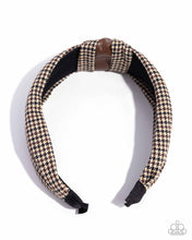 Load image into Gallery viewer, Houndstooth Haute - Brown Headband
