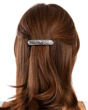 Load image into Gallery viewer, Embossed Ease - Silver Barrette
