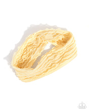 Load image into Gallery viewer, Textured Tutor - Yellow Headband
