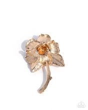 Load image into Gallery viewer, Refulgent Rose - Gold Brooch

