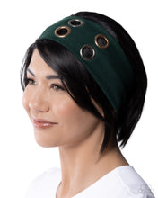 Load image into Gallery viewer, Glitzy Grommets - Green Headband

