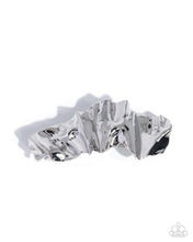 Load image into Gallery viewer, Serrated Sheen - Silver Barrette
