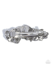 Load image into Gallery viewer, Serrated Sheen - Silver Barrette
