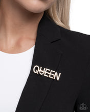 Load image into Gallery viewer, Queen Behavior - Gold Brooch
