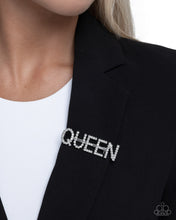 Load image into Gallery viewer, Queen Behavior - White Brooch
