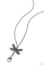 Load image into Gallery viewer, Dragonfly Dance - Silver Lanyard
