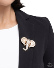 Load image into Gallery viewer, Elephant Empathy - Gold Brooch
