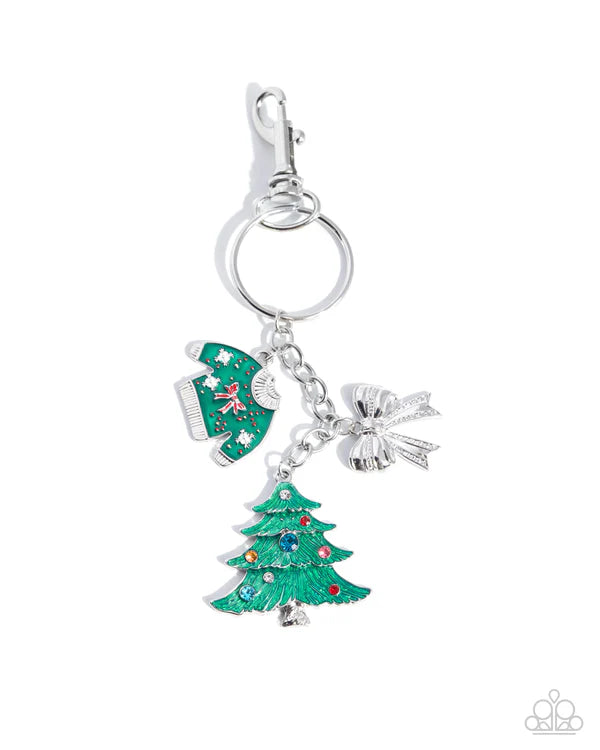 Holiday Memories - Multi - Christmas Paparazzi Bag Charm - November 2025 Week 2 Exclusive