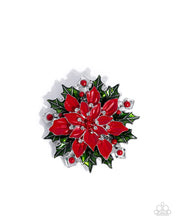Load image into Gallery viewer, Popular Poinsettia - Red Brooch
