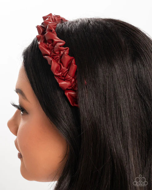Ruffled Rebel - Red Headband