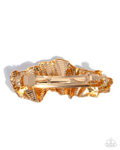 Load image into Gallery viewer, Serrated Sheen - Gold Barrette
