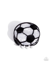 Load image into Gallery viewer, Soccer Shimmer - Black Claw Clip
